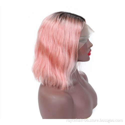 Aliexpress Online Shopping Websites Burmese Raw Material Curly Hair Ombre Pink Dye Color Braided Hair Swiss HD Lace Frontal Wig